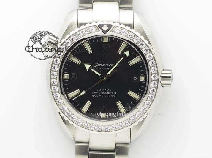 0422 TimelessDesign De Ville MK 1:1 Best Edition RG Black Dial On Black Leather Asian Seagull T1701 (Sec@6) 8236